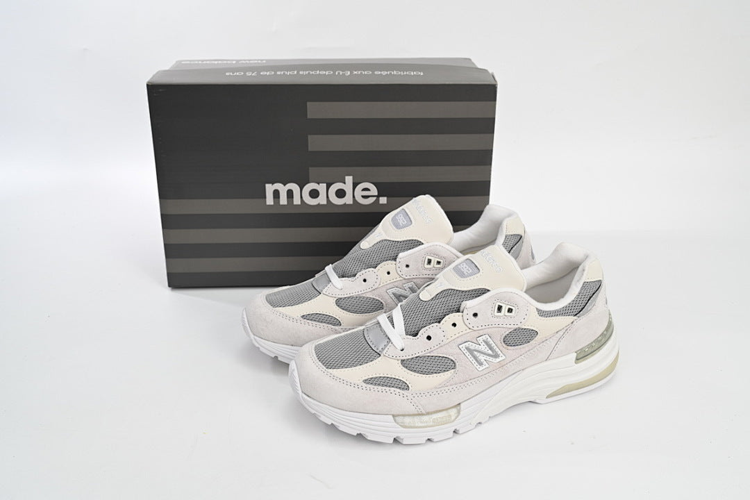 New Balance 992 M992NC Off White Grey Retro Sneakers Women Men