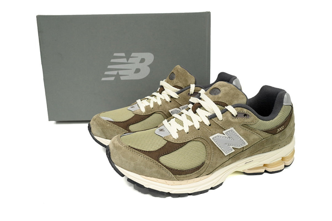 New Balance 2002R M2002RHN Women's Men's Olive Green Grey Retro Sneakers