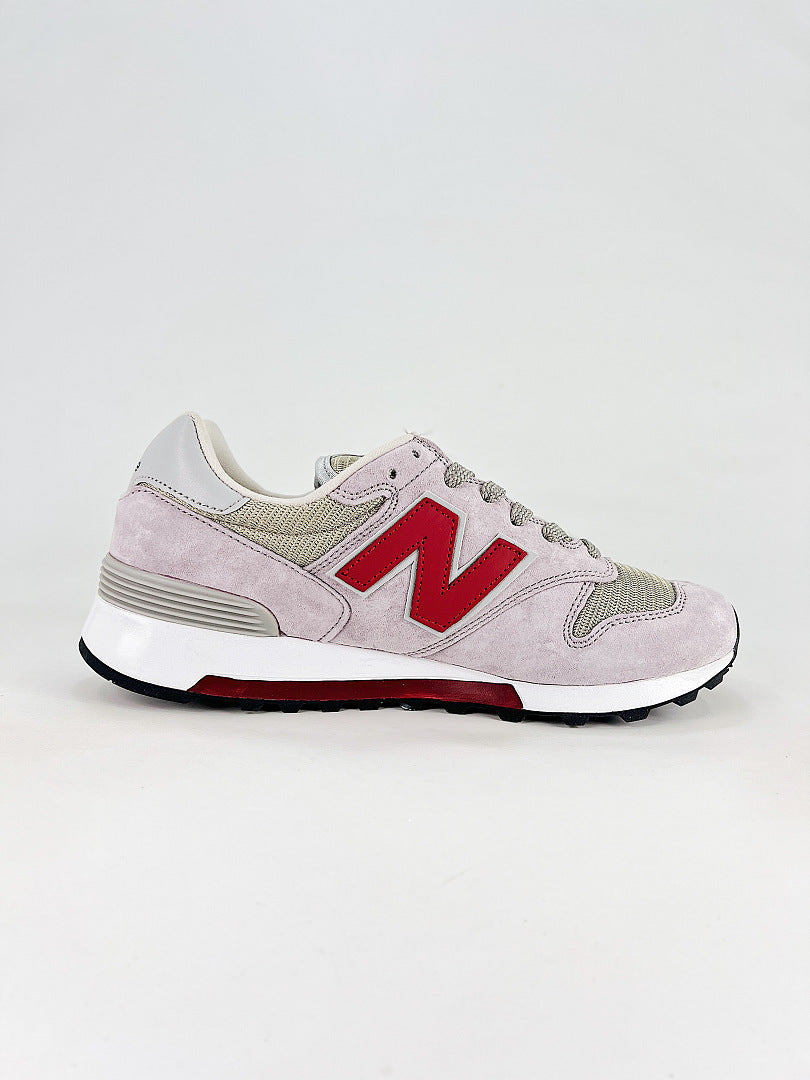 New Balance 1300 JP Grey Red Retro Casual Sneakers for Women and Men