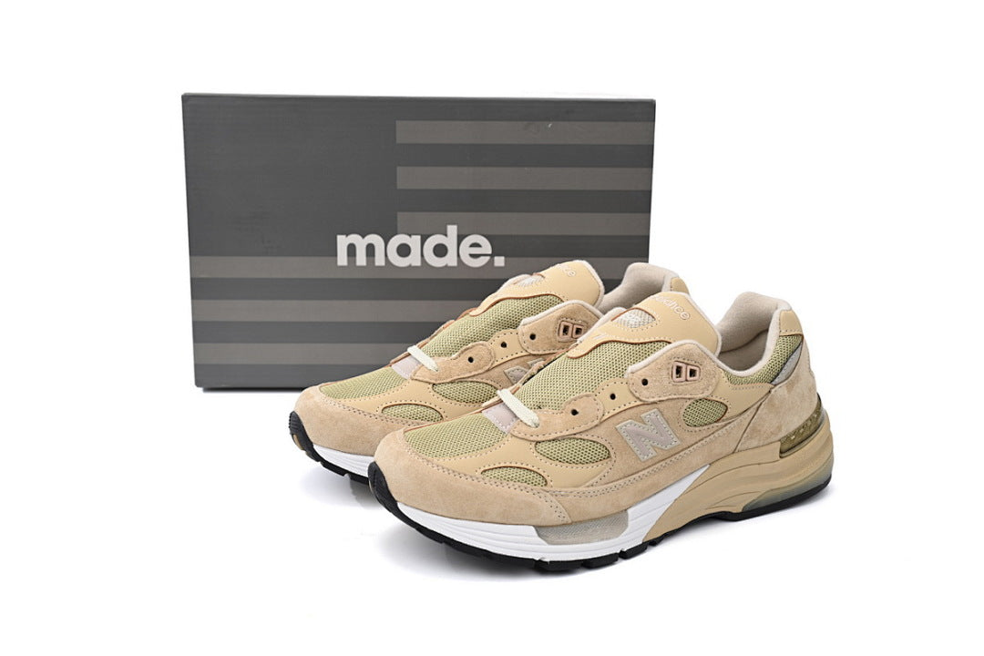 New Balance 992 M992TN Tan Beige Retro Running Style Sneakers Women Men