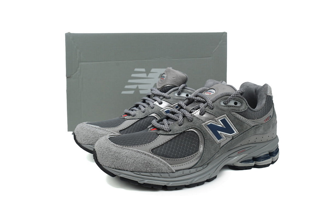New Balance 2002R M2002RHG Grey Indigo Womens Mens Retro Mesh Sneakers