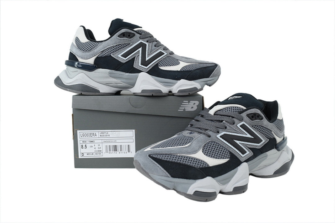 New Balance 9060 Black Castlerock U9060ERA Women's & Men's Retro Chunky Sneakers