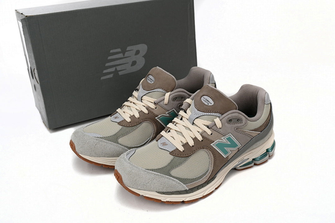 New Balance 2002R M2002RAM Brown Emerald Green Retro Mesh Sneakers Women Men