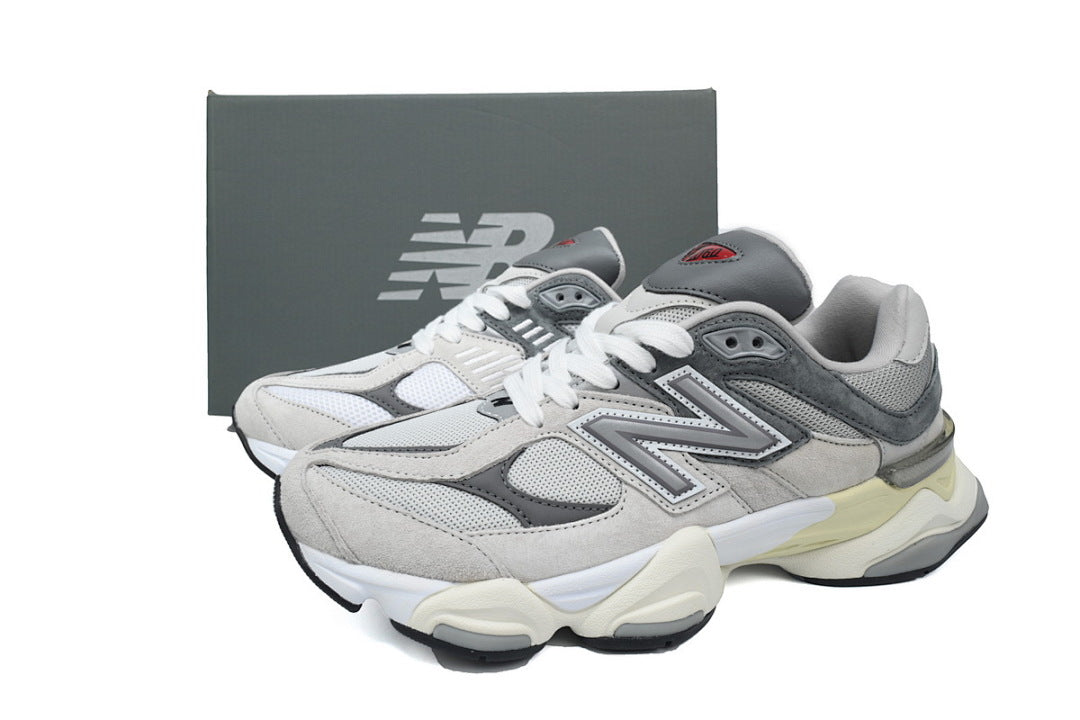 New Balance 9060 U9060GRY Women's & Men's Grey & Cream Retro Chunky Sneakers