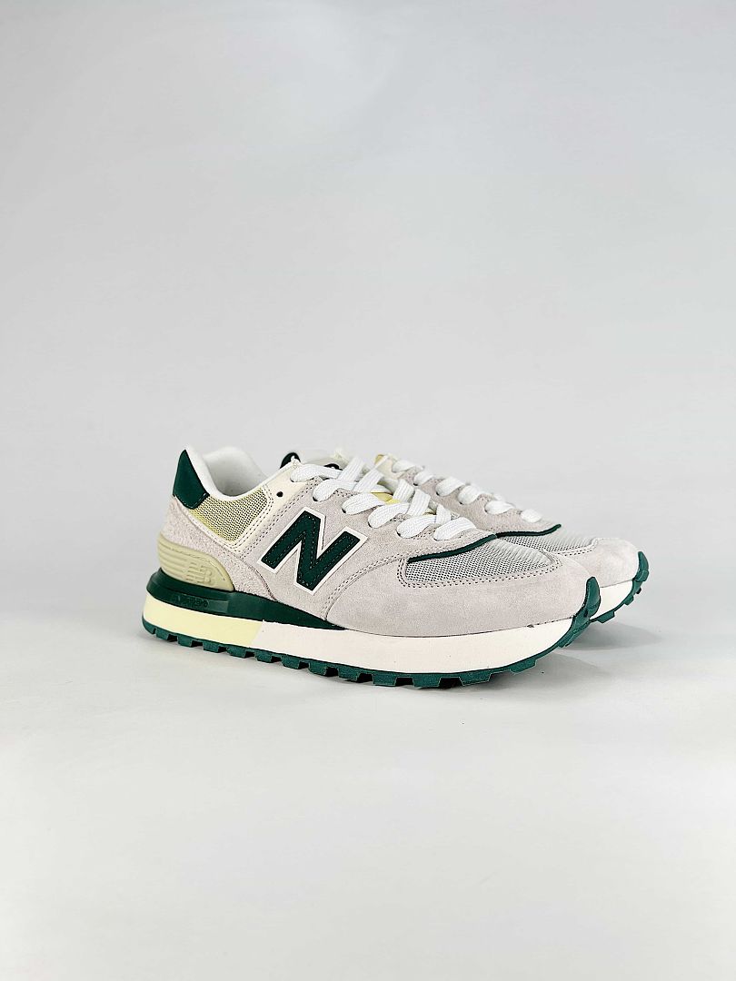 New Balance 574 U574LGQW Womens Mens Grey Green Retro Casual Sneakers