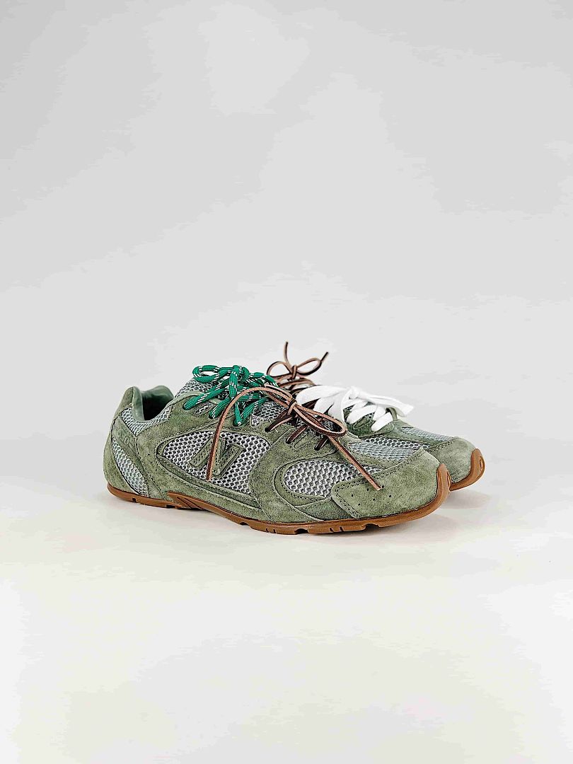 Miu Miu x New Balance 530 Sage Green Mesh Retro Low Top Sneakers Women Men