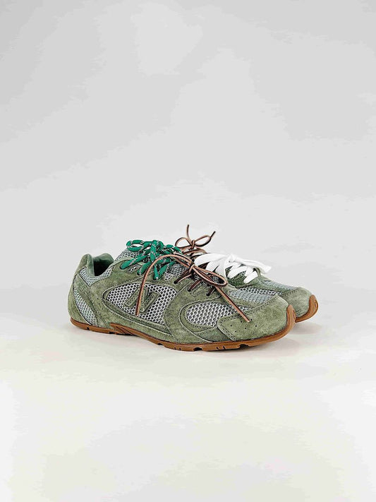 Miu Miu x New Balance 530 Sage Green Mesh Retro Low Top Sneakers Women Men