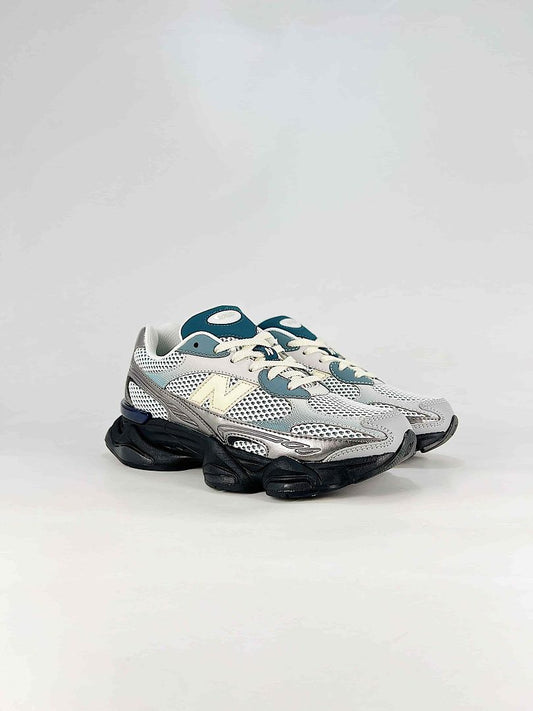 New Balance 9060 U90603GS Silver Grey Black Retro Chunky Sneakers for Women and Men