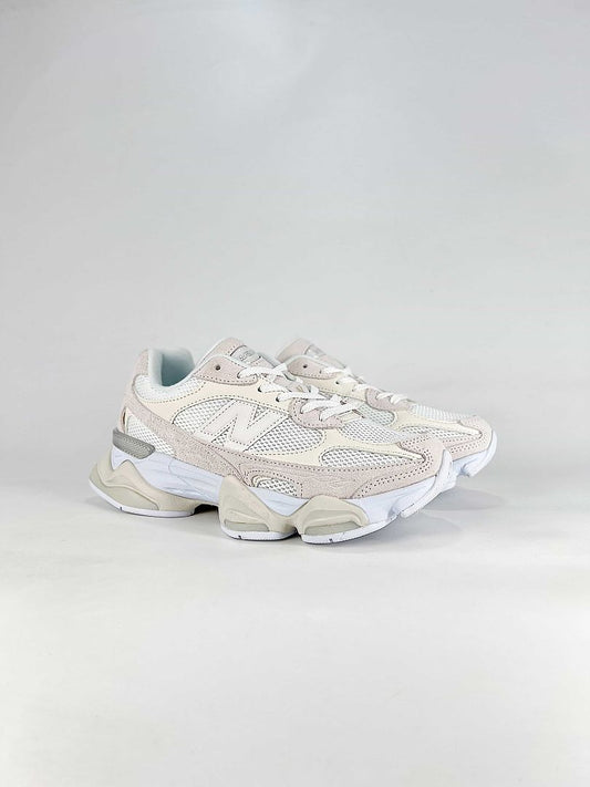 New Balance 9060 U90604RL Cream White Mesh Chunky Retro Sneakers for Women and Men