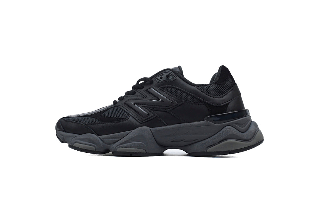 New Balance 9060 U9060NRI Triple Black Chunky Sneakers | Women's & Men's Casual Shoes