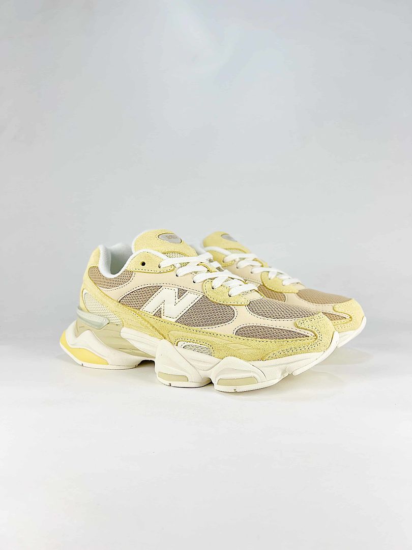 New Balance 9060 U90606U0 Yellow Beige Retro Chunky Sneakers for Women and Men