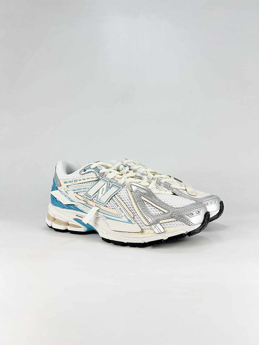 New Balance 1906 White Silver Teal Womens Mens Deconstructed Retro Mesh Sneakers