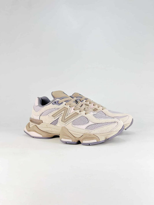 New Balance 9060 U9060152 Cream Beige Lavender Retro Chunky Sneakers for Women and Men