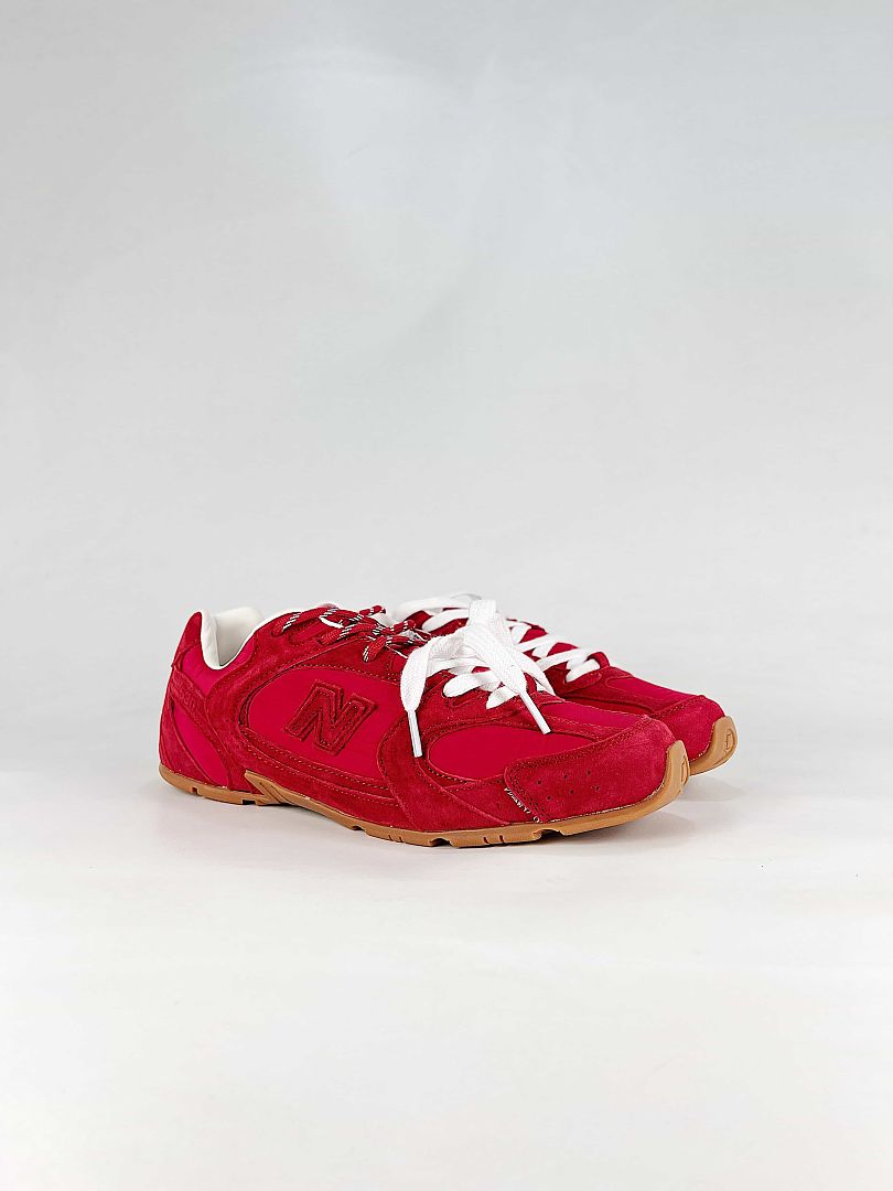 Miu Miu x New Balance 530 Red Retro Low Top Sneakers Gum Sole Women Men