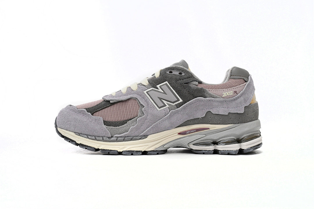 New Balance 2002R M2002RDY Purple Grey Womens Mens Retro Distressed Mesh Sneakers
