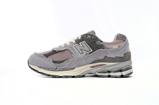 New Balance 2002R M2002RDY Purple Grey Womens Mens Retro Distressed Mesh Sneakers