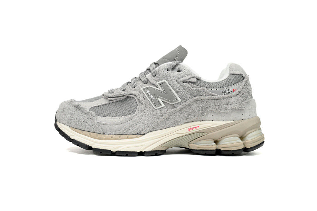 New Balance 2002R M2002RDM Light Grey Womens Mens Retro Distressed Mesh Sneakers