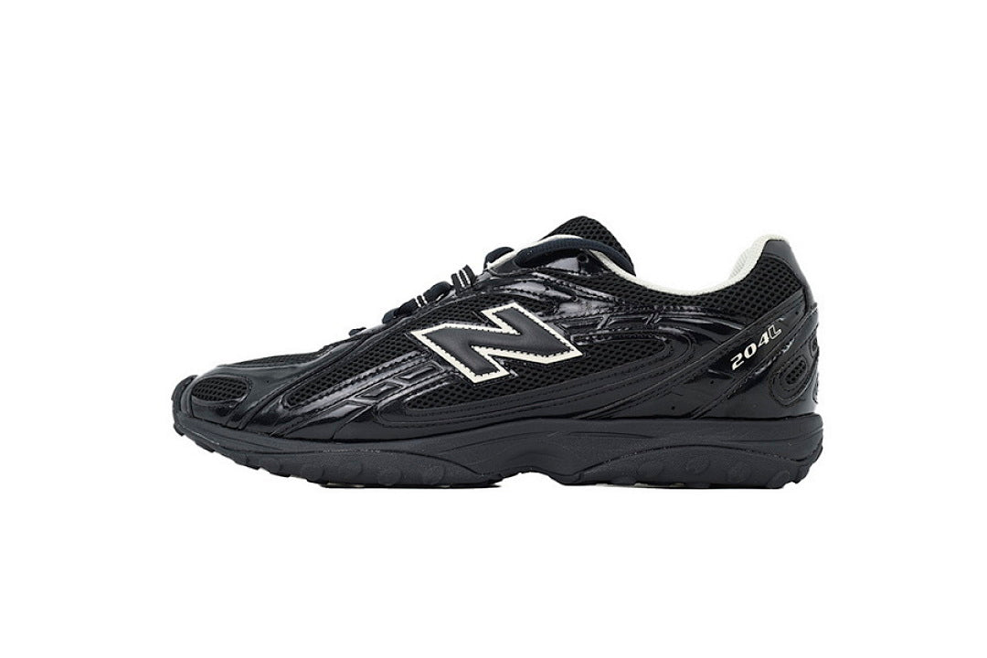 New Balance 204L 'Black Timberwolf' U204LMRA Women's & Men's Black Retro Low-Top Sneakers