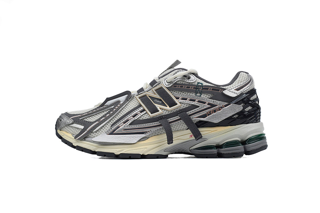 New Balance 1906A M1906AD Silver Gold Metallic Womens Mens Deconstructed Mesh Sneakers