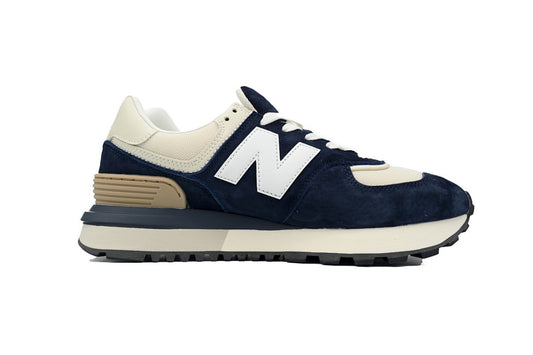 New Balance 574 Legacy U574LGRN Navy White Retro Sneakers | Women's & Men's Casual Shoes