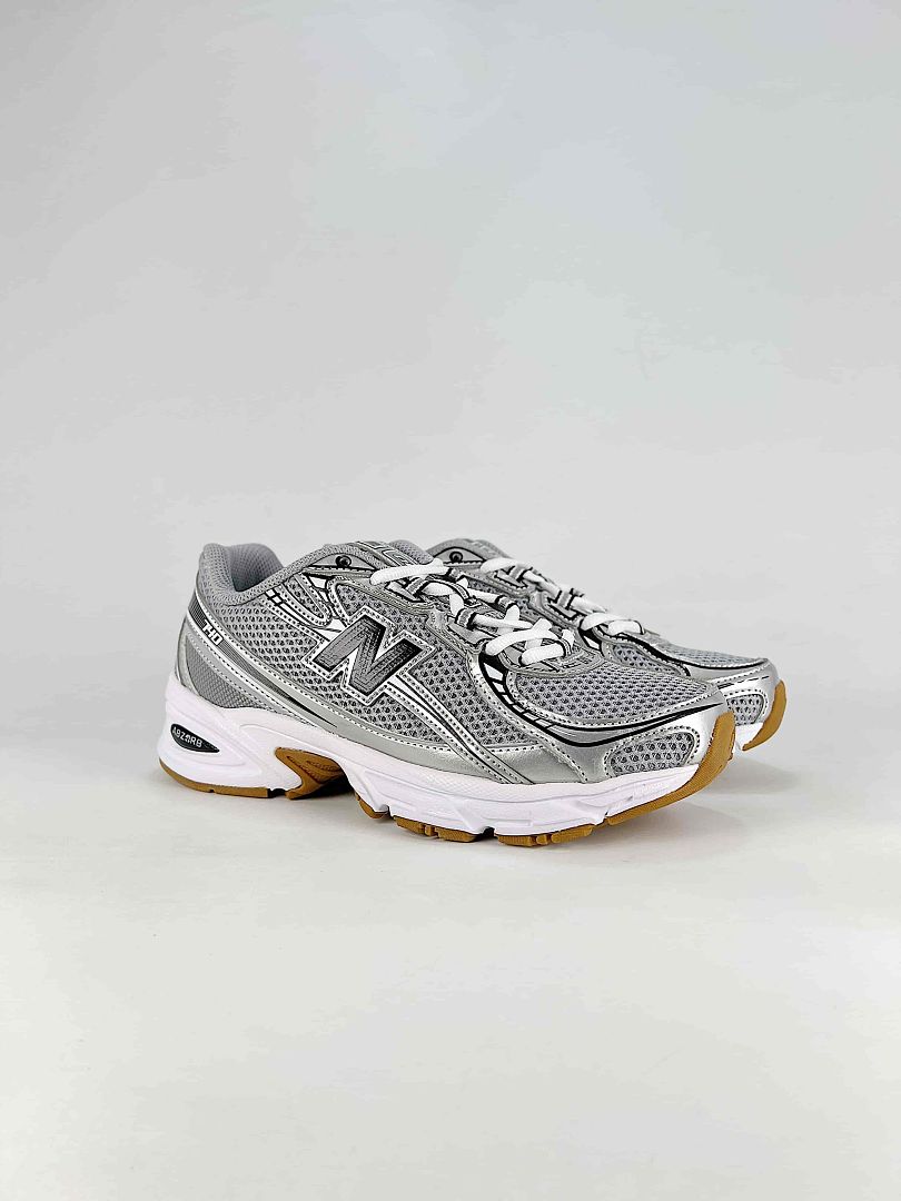 New Balance 740 U740GB2 Silver Grey Black Retro Mesh Sneakers for Women and Men