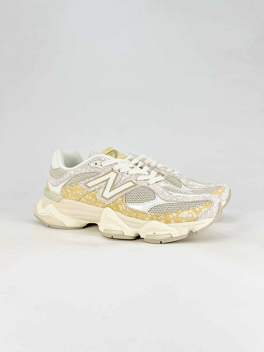 New Balance 9060 U90604VW Cream Yellow Retro Chunky Mesh Sneakers for Women and Men