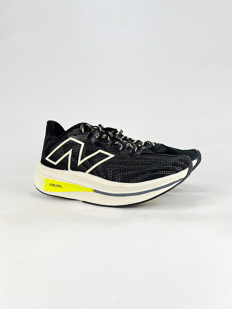 New Balance FuelCell Elite v3 Black White Neon Yellow Womens Mens Running Shoes