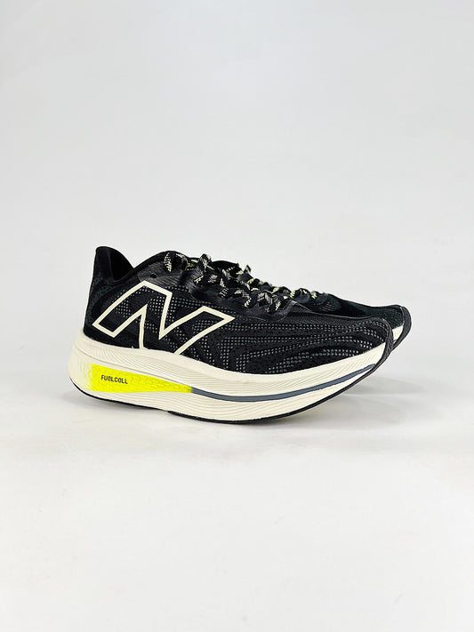 New Balance FuelCell Elite v3 Black White Neon Yellow Womens Mens Running Shoes