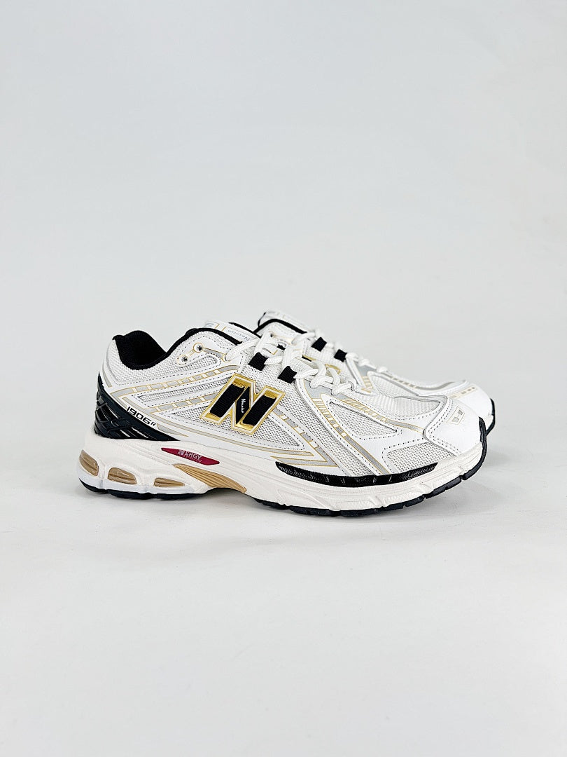New Balance 1906R White Black Gold Womens Mens Retro Mesh Sneakers