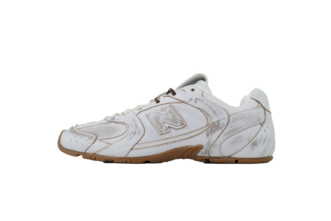 New Balance x Miu Miu 530 SL White Gum Distressed Retro Low Top Sneakers Women Men