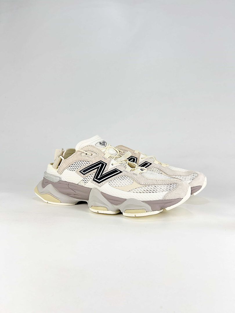 New Balance 9060 U90609IH Cream Grey Chunky Mesh Slingback Sneakers for Women and Men