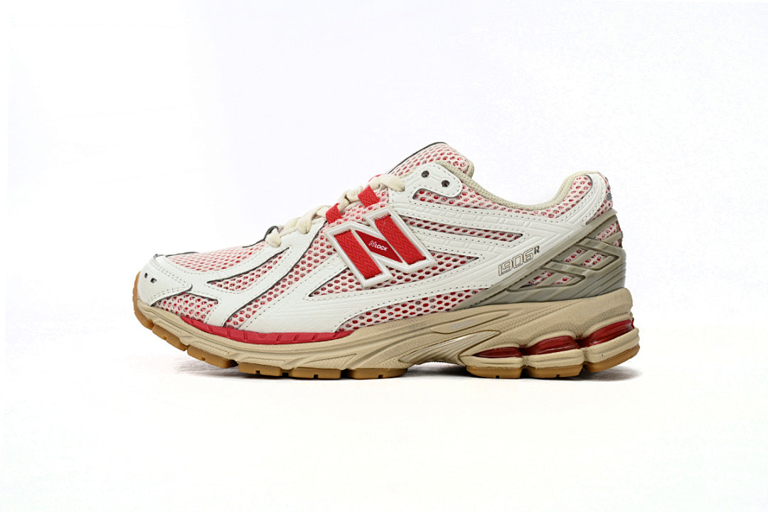 New Balance 1906R M1906RO White Red Womens Mens Retro Mesh Sneakers