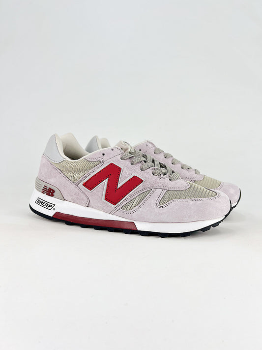 New Balance 1300 JP Grey Red Retro Casual Sneakers for Women and Men
