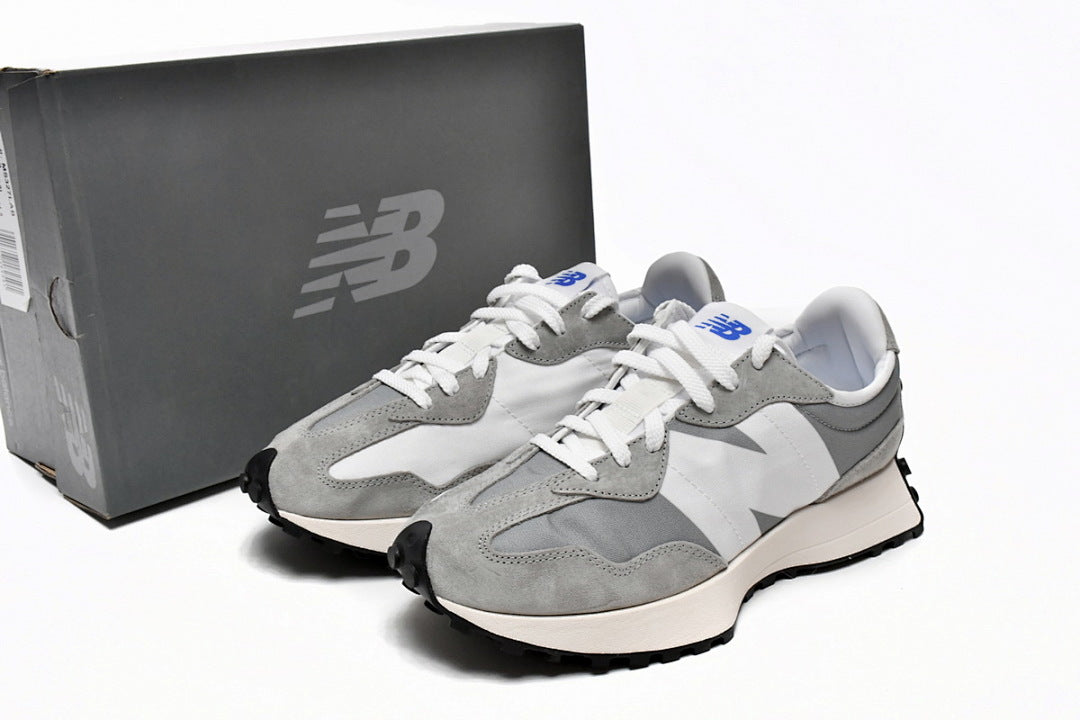 New Balance 327 'White Grey' MS327LAB Original Retro Suede Running Shoes – Men's & Women's Unisex Sneakers