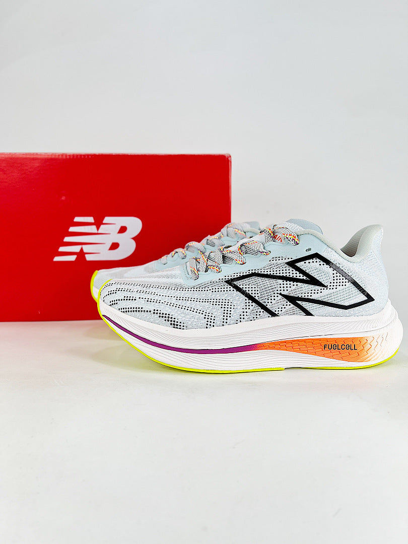 New Balance FuelCell Elite v3 MRCXLG3 Light Grey Running Shoes Womens and Mens