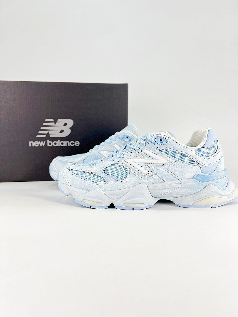 New Balance 9060 U90607KM Light Blue White Retro Chunky Sneakers for Women and Men
