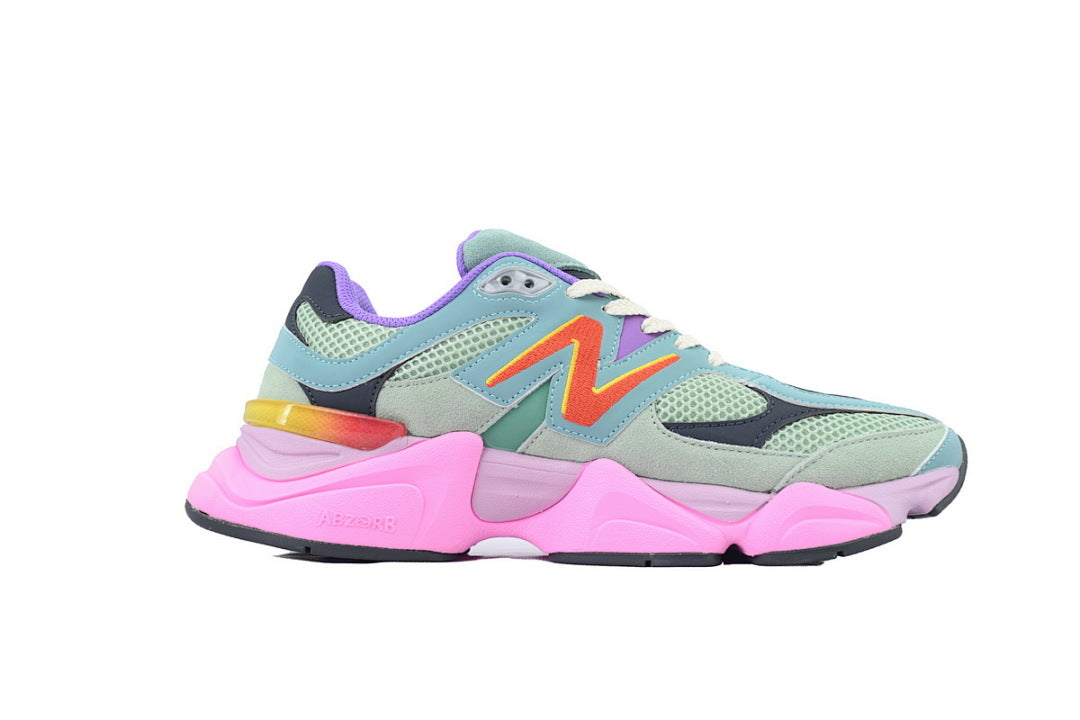 New Balance 9060 Warped U9060WRB Women's Men's Multicolor Retro Chunky Sneakers