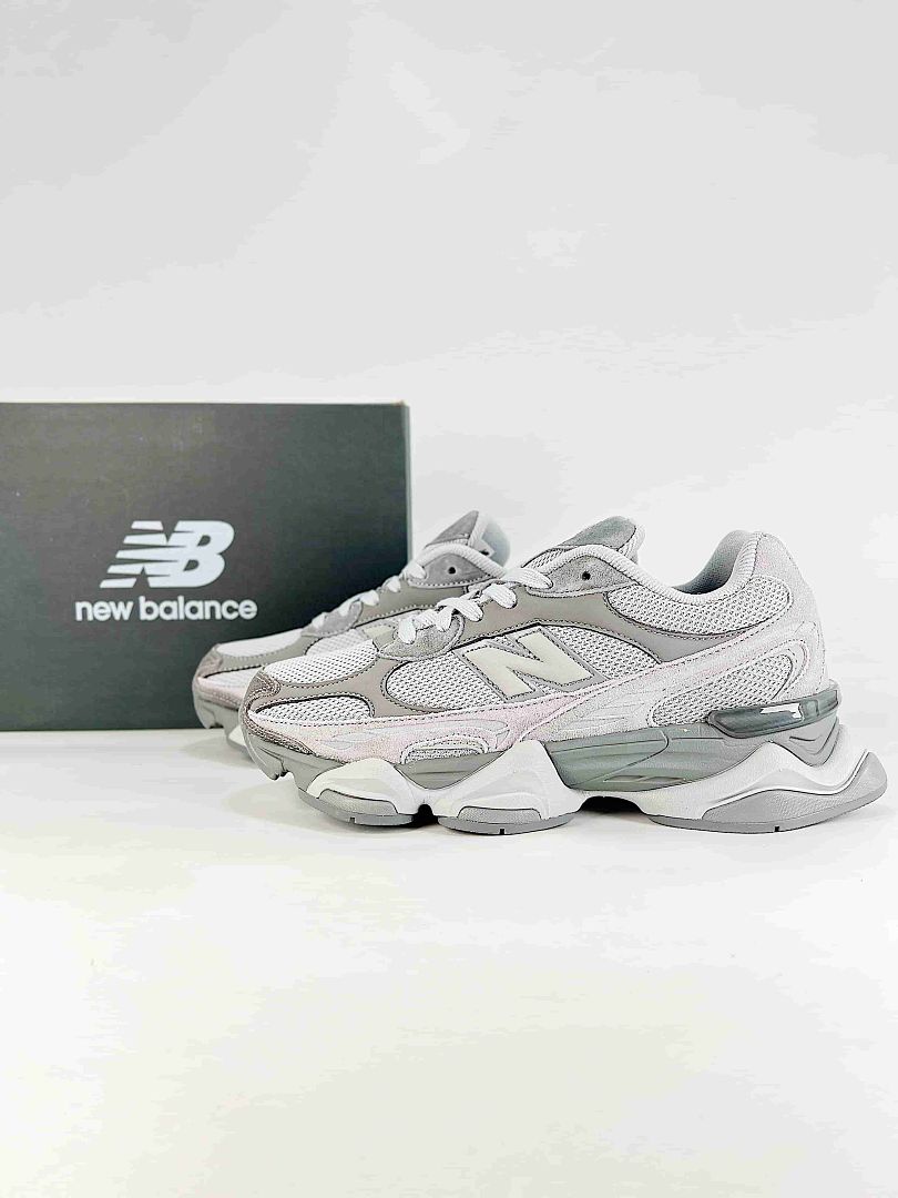 New Balance 9060 U90609EL Grey White Retro Chunky Sneakers for Women and Men