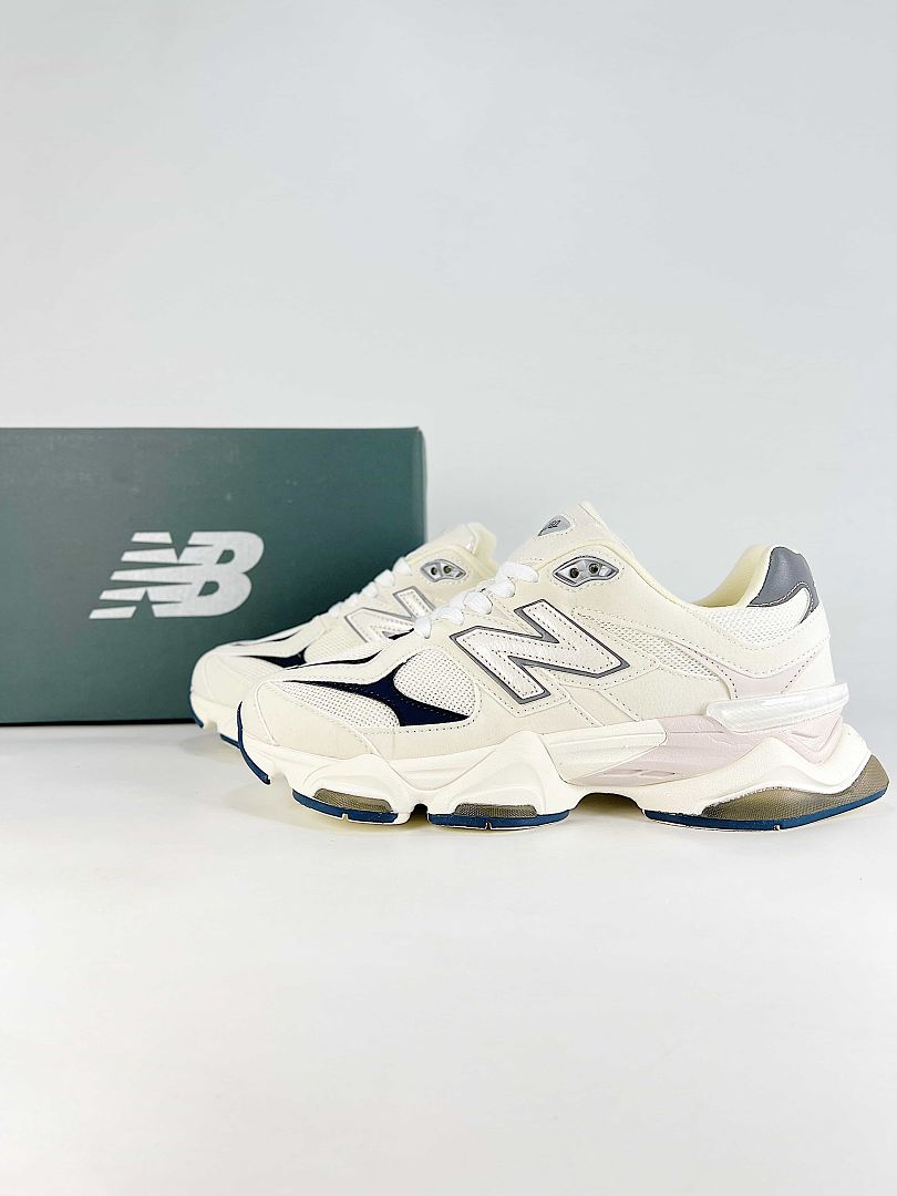 New Balance 9060 U9060SYD Cream White Retro Chunky Mesh Sneakers for Women and Men