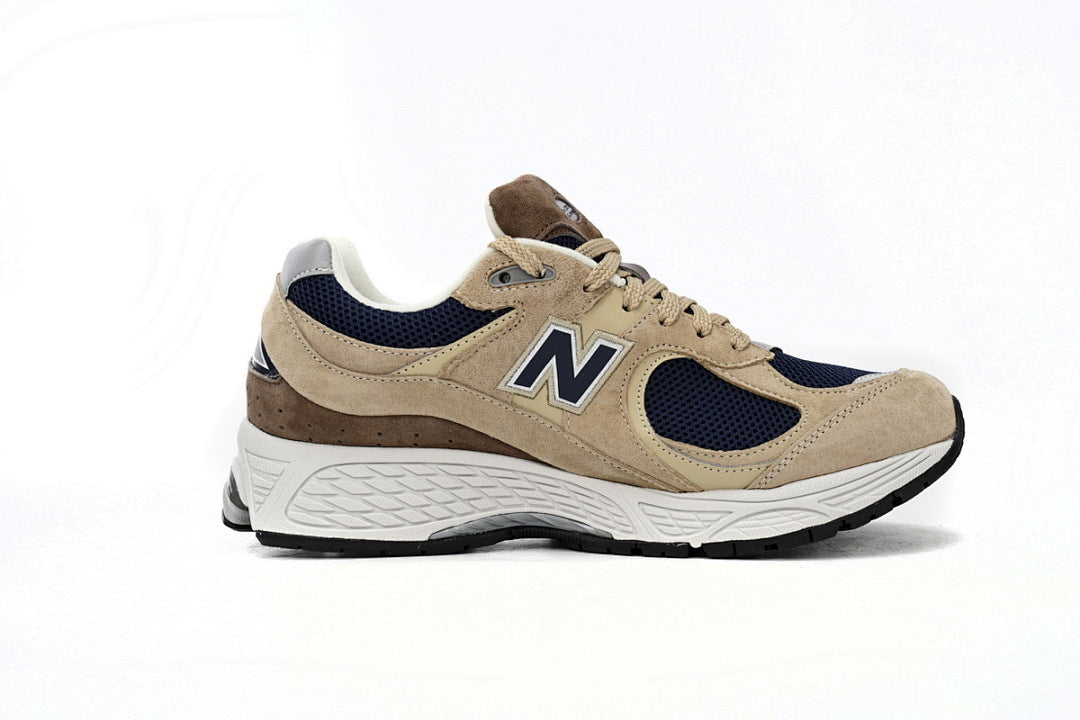 New Balance 2002R M2002R5 Women's Men's Khaki Navy Retro Runner Sneakers
