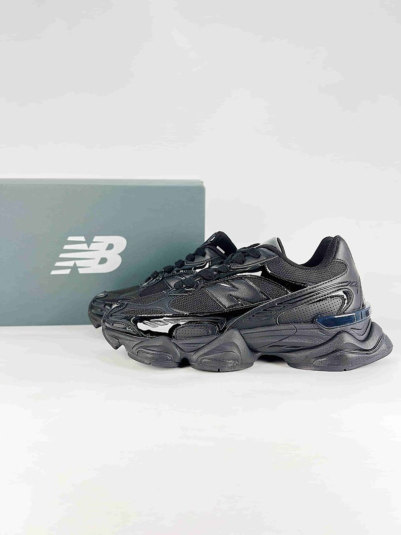New Balance 9060 U90603BQ Black Retro Chunky Mesh Sneakers for Women and Men