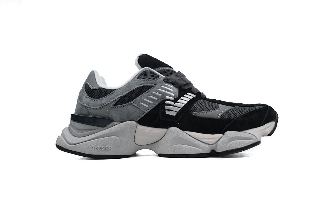 New Balance 9060 'Dark Grey' U9060JBM Women's & Men's Black & Grey Retro Chunky Sneakers