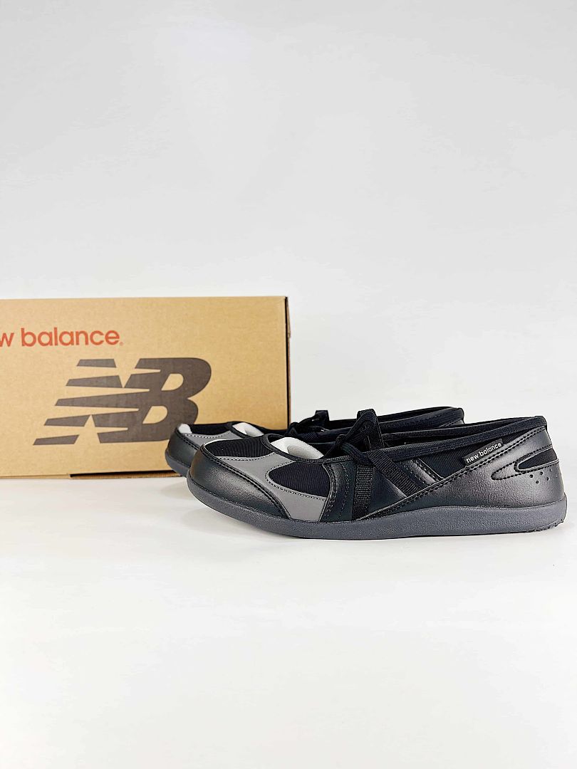 New Balance Flat Breeze SD2601BK Black Silver Mary Jane Ballet Sneakers for Women and Men