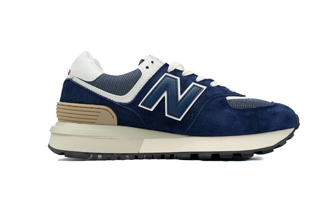 New Balance 574 Legacy U574LGBB Navy White Retro Sneakers | Women's & Men's Casual Shoes