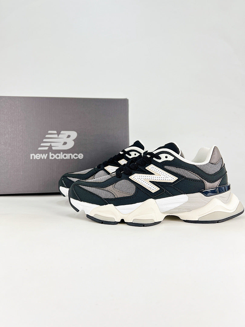 New Balance 9060 U9060510 Black Grey Cream Mesh Chunky Retro Sneakers for Women and Men