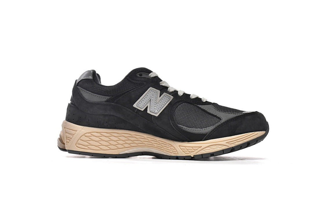 New Balance 2002R M2002RHO Black Grey Womens Mens Retro Mesh Sneakers