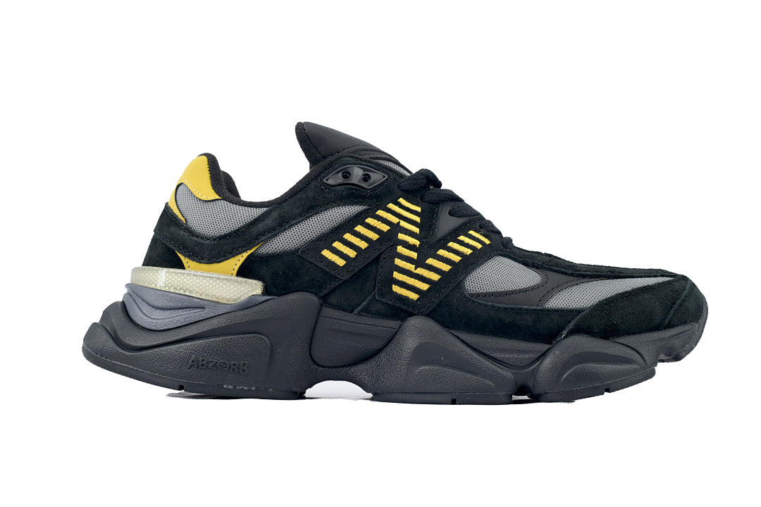 New Balance 9060 Black Yellow U9060TRZ Women's & Men's Retro Chunky Sneakers