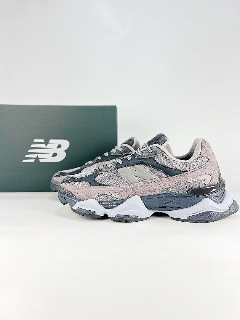 New Balance 9060 U90609EL Grey Pink Retro Chunky Sneakers for Women and Men