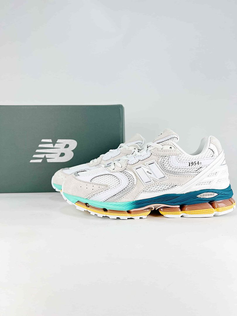 New Balance 1954R U19549XD White Teal Retro Sneakers Women Men Y2K Casual Shoes
