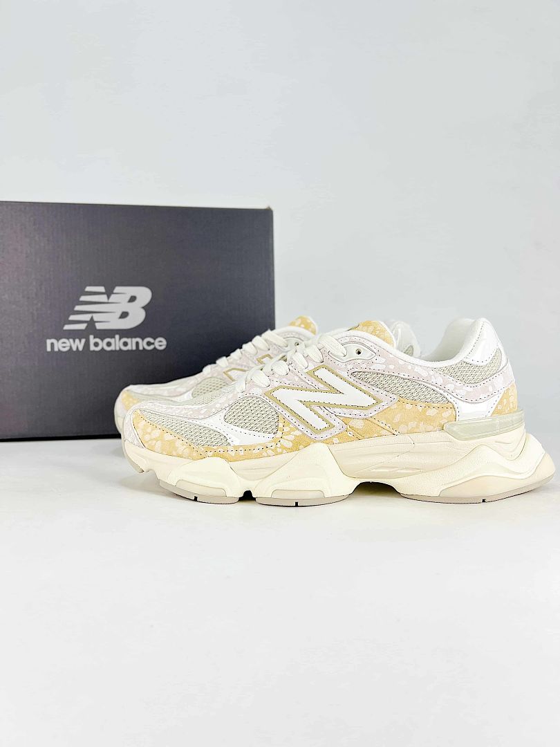 New Balance 9060 U90604VW Cream Yellow Retro Chunky Mesh Sneakers for Women and Men